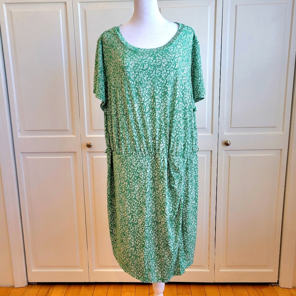 1. State Green Floral Midi Dress